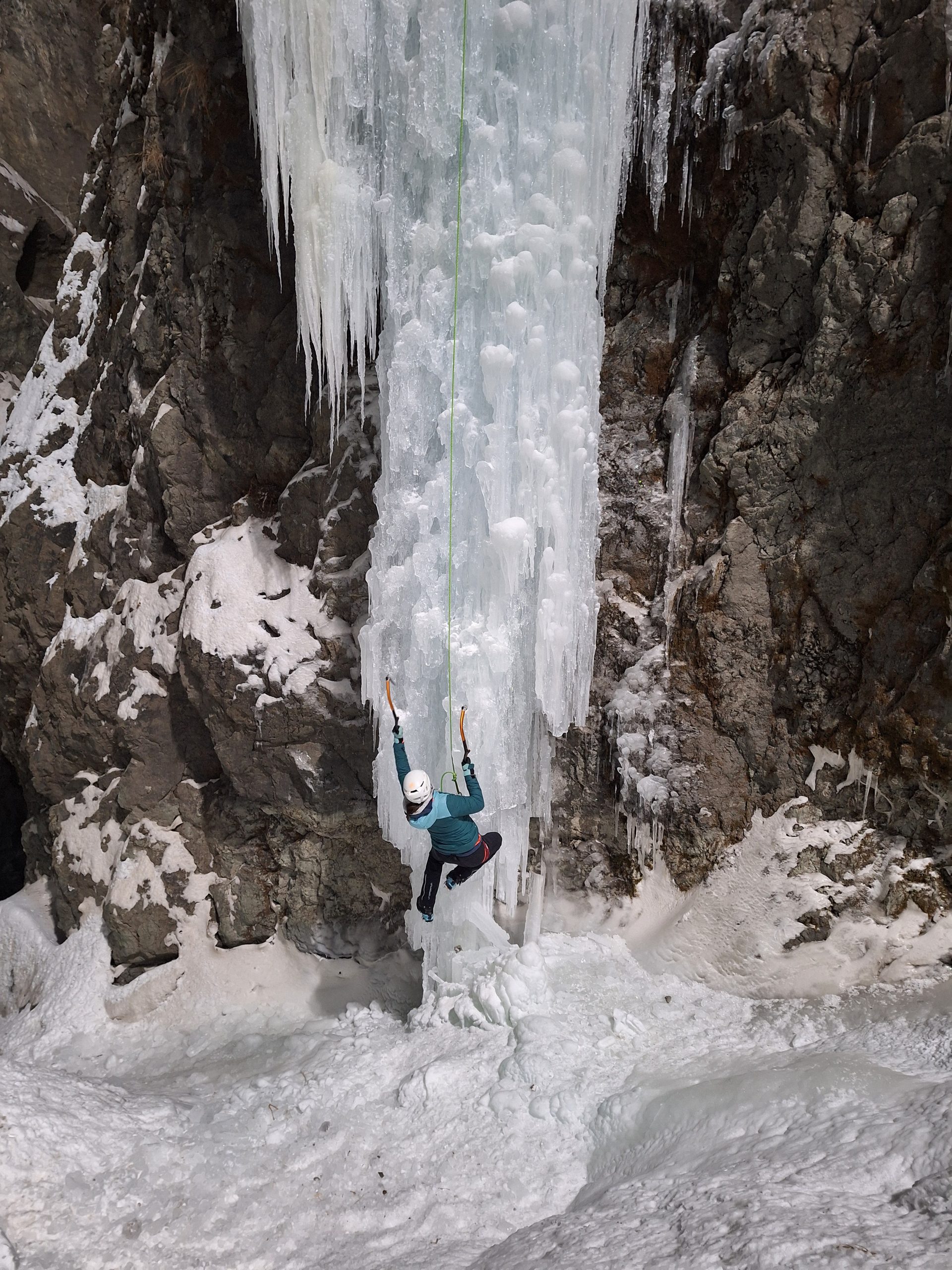 Eisklettern in Pontresina
